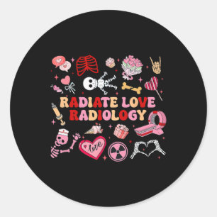 Adesivo Radiar Amor Radiologia Namorado Técnico de Raio-X