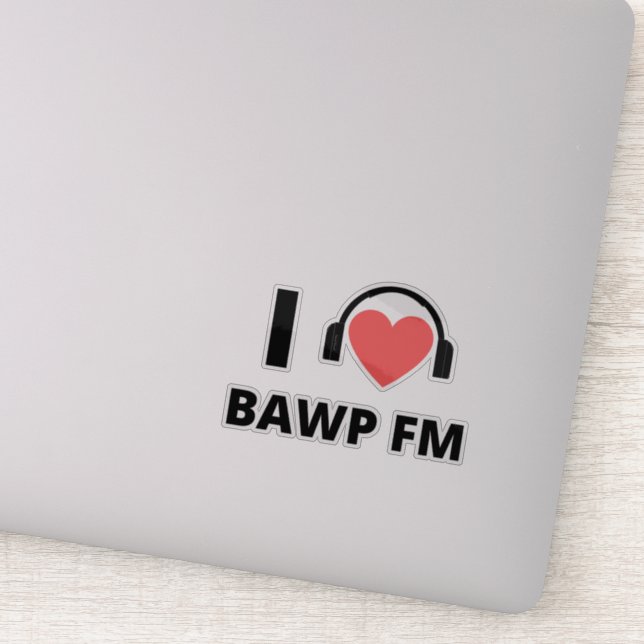 Adesivo RADIO BAWP Pledgedrive Sticker (Detalhe)