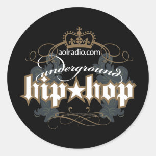Adesivo Rádio de AOL - hip-hop subterrâneo