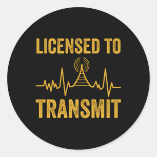 Adesivo Rádio Ham Para Transmitir Rádio Amador