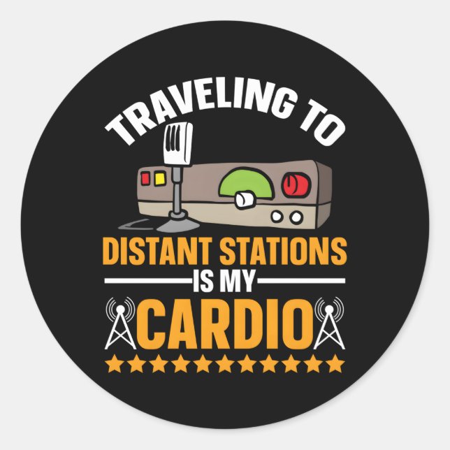 Adesivo Rádio Ham, Rádio Amateur E Rádio Ham (Frente)