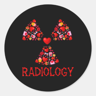 Adesivo Radiologia Corações de São Valentim Fofos Radiolog
