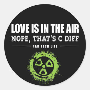 Adesivo Radiologia engraçada, Nope que é C Diff