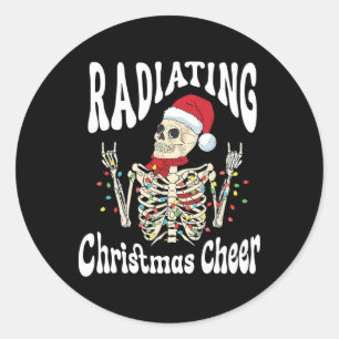 Adesivo Radiologia Irradiando Alegria de Natal Técnico de