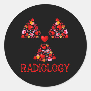 Adesivo Radiologia Namorados Coração Radiologista Radiolog
