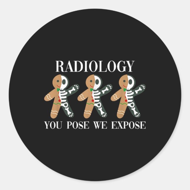 Adesivo Radiologia Que Você Pose Expormos Gengerpão Esquel (Frente)