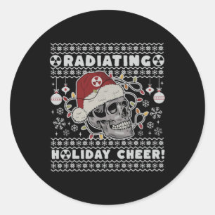Adesivo Radiologia Radiação Feriado Cheer X-ray Skeleton C