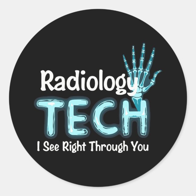 Adesivo Radiologia Tech Humor X Ray (Frente)