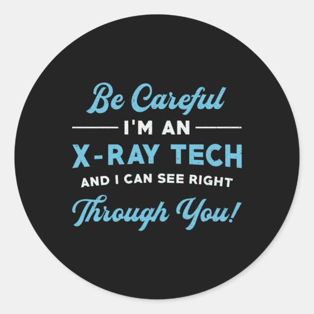 Adesivo Radiologia Tech Sou radiologista de raios X (Frente)