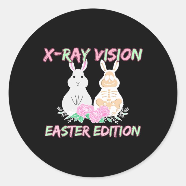 Adesivo Radiologia Tech Xray Vision Páscoa Edition Bunny E (Frente)