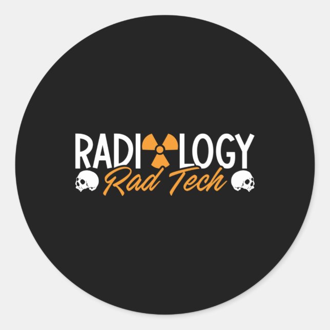 Adesivo Radiologia Tecnologia Rad Medicine Xray (Frente)