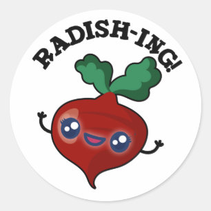 Adesivo Radish ing Funny Veggie Radish Pun