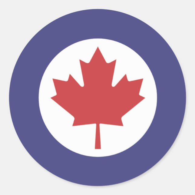 Adesivo Raf Maple Leaf Roundel, no Canadá (Frente)