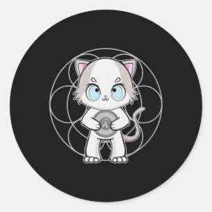 Adesivo Ragdoll Cat Anime Kitten Dislexia Consciência