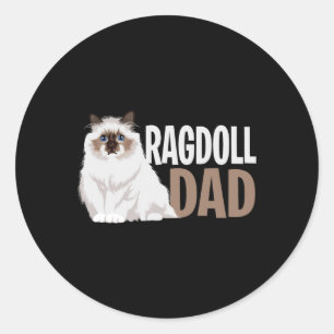 Adesivo Ragdoll Cat Pai Engraçado Proprietário de Gatos Am