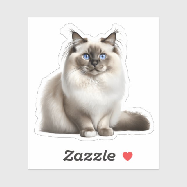 Adesivo Ragdoll Cat Sticker (Folha)