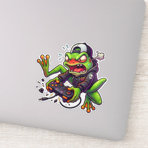 Adesivo Rage Quit Sticker Sapo Gamer