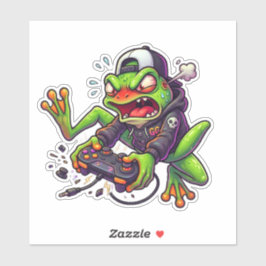 Adesivo Rage Quit Sticker Sapo Gamer
