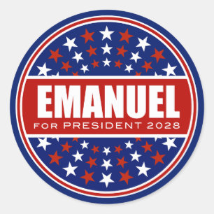 Adesivo Rahm Emanuel para Presidente 2028