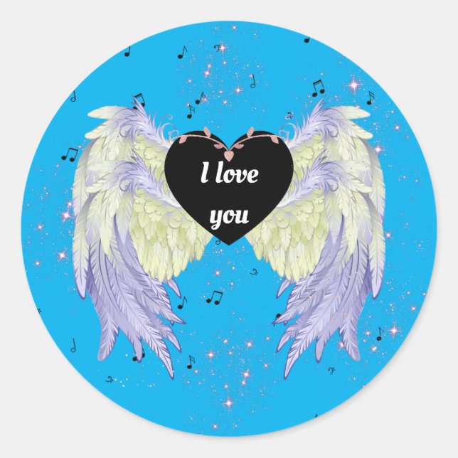 Adesivo rainbow angel wings (Frente)