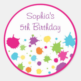 Adesivo Rainbow Art Party Birthday