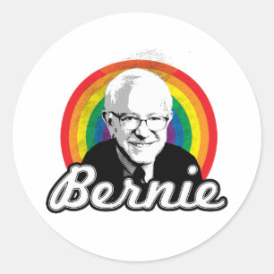 Adesivo Rainbow Bernie - Política LGBT -