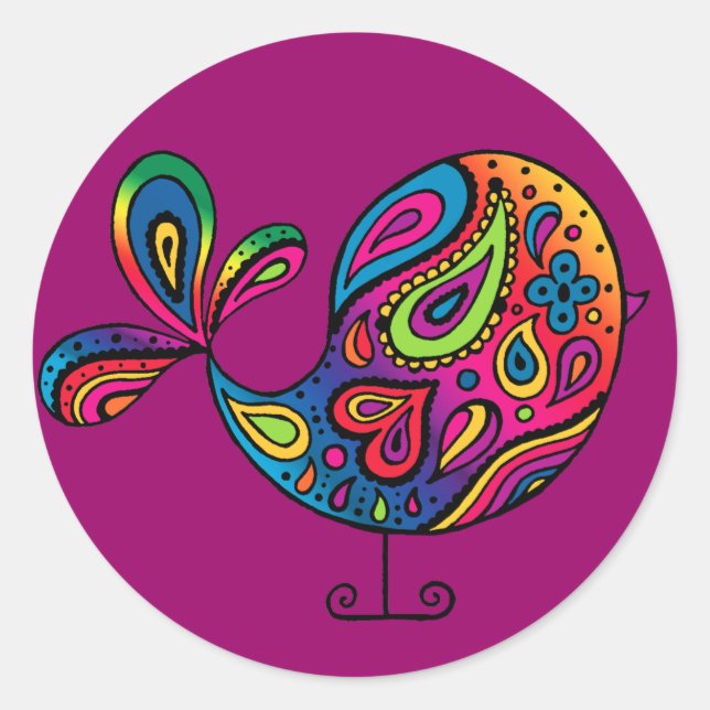 Adesivo Rainbow Bird Sticker (Frente)