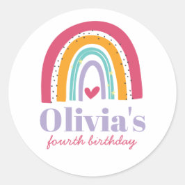 Adesivo Rainbow Bright Birthday