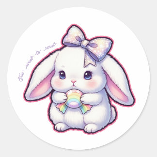 Adesivo Rainbow Candy Bunny - Sweet Dreamy Treat Kawaii 