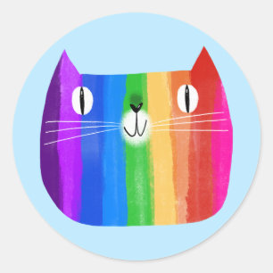 Adesivo Rainbow Cat Sticker
