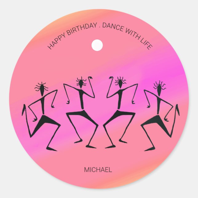 Adesivo Rainbow Celebration Dance Sticker (Frente)