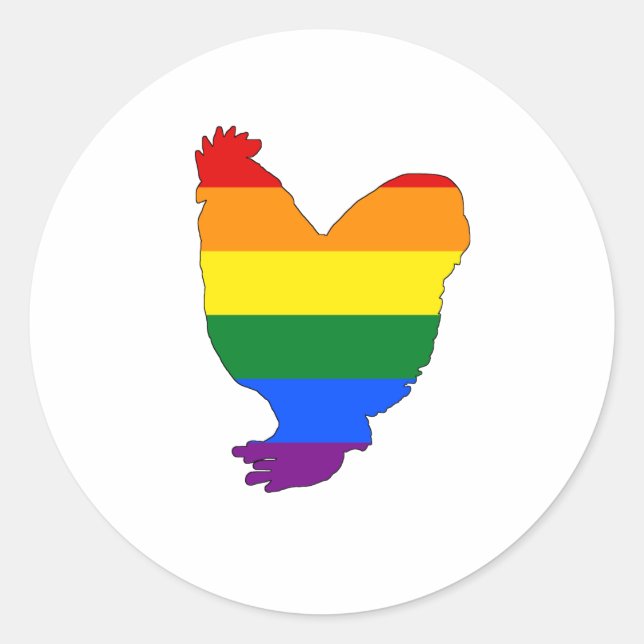 Adesivo Rainbow Chicken (Frente)