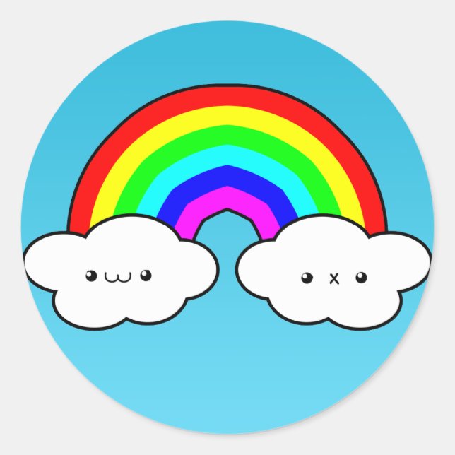 Adesivo Rainbow Cloud Sticker (Frente)