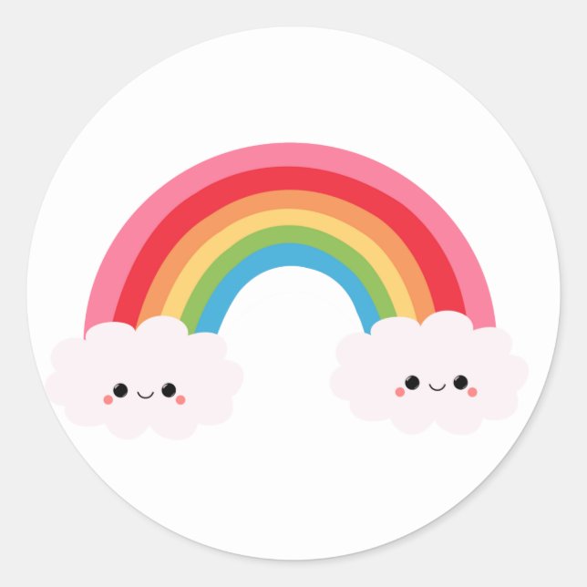 Adesivo Rainbow Cloud Stickers (Frente)