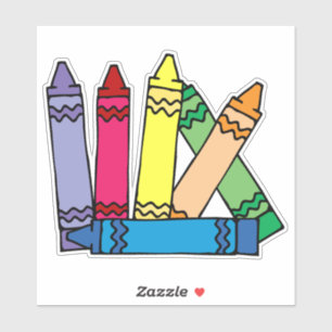 Adesivo Rainbow Crayons Sticker