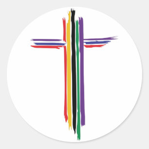 Adesivo Rainbow Cross