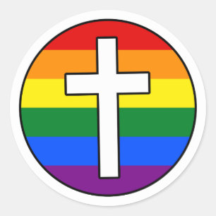 Adesivo Rainbow Cross Sticker