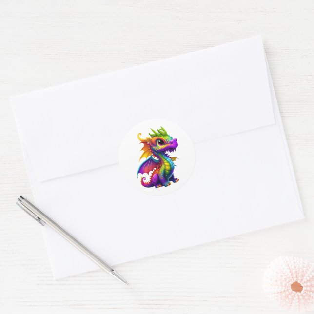 Adesivo Rainbow Dragon (Envelope)