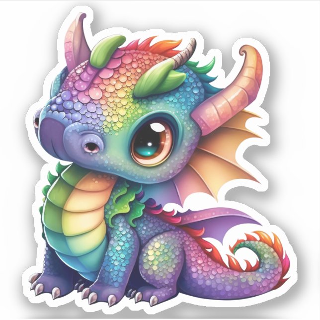 Adesivo Rainbow Dragon (Frente)