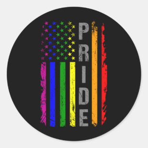 Adesivo Rainbow Flag LGBT Pride Americano Mês LGBT LGBTQ 