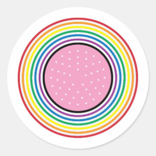 Adesivo Rainbow Flag Sticker - USA Flag Inspirou