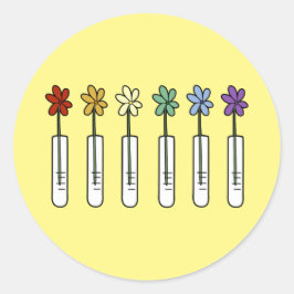 Adesivo Rainbow Flower e Beaker Scientist