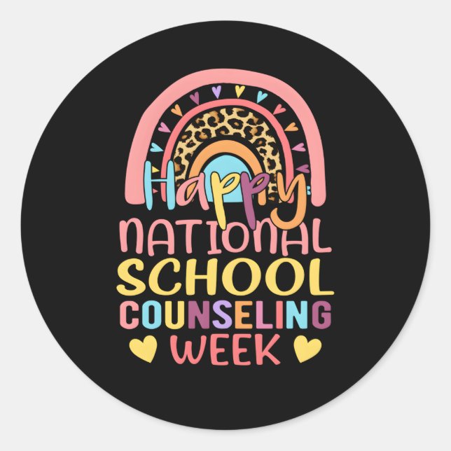 Adesivo Rainbow Happy National School Advisory Week Coun (Frente)