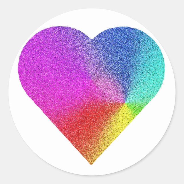 Adesivo Rainbow Heart (Frente)