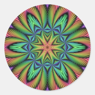 Adesivo Rainbow Illusion Mandala