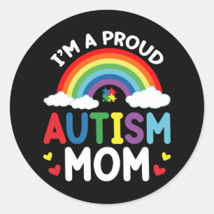 Adesivo Rainbow I'm A Proud Autism Mom Autism Awareness