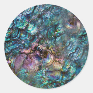 Adesivo Rainbow Iridescente Abalone Sea Shell Beach