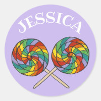 Rainbow Lollipop personalizado Lollipop Lolly Cand