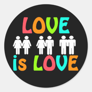 Adesivo Rainbow Love é Love Lapkers