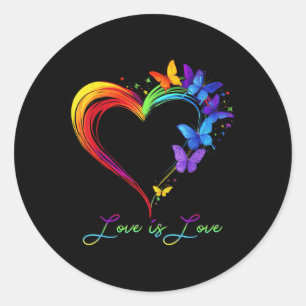 Adesivo Rainbow Love is Love Lgbt Gay Lésbica Pride Butter
